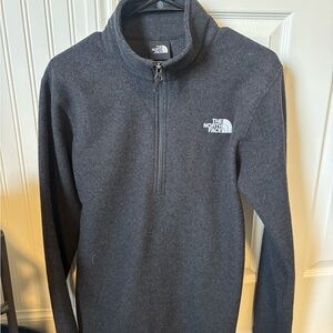 The North Face Men's Charcoal Zip-Up Sweater Size Mens Small